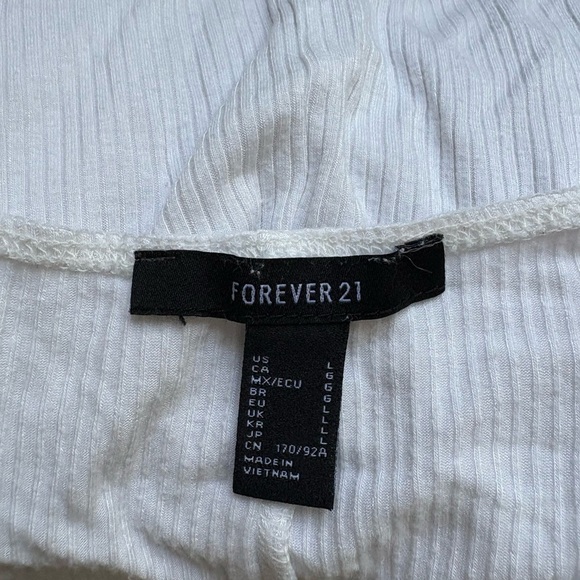 Forever 21 White Fitted Bodysuit - Picture 5 of 5